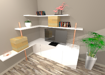 Conception Mobilier Sur-Mesure (ici Meuble TV)