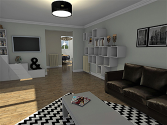 Réagencement et Décoration Salon (Travaux en cours de réalisation) - Lanester