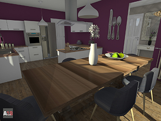 Agrandissement, agencement et Décoration Cuisine (Travaux en cours de réalisation) - Lanester